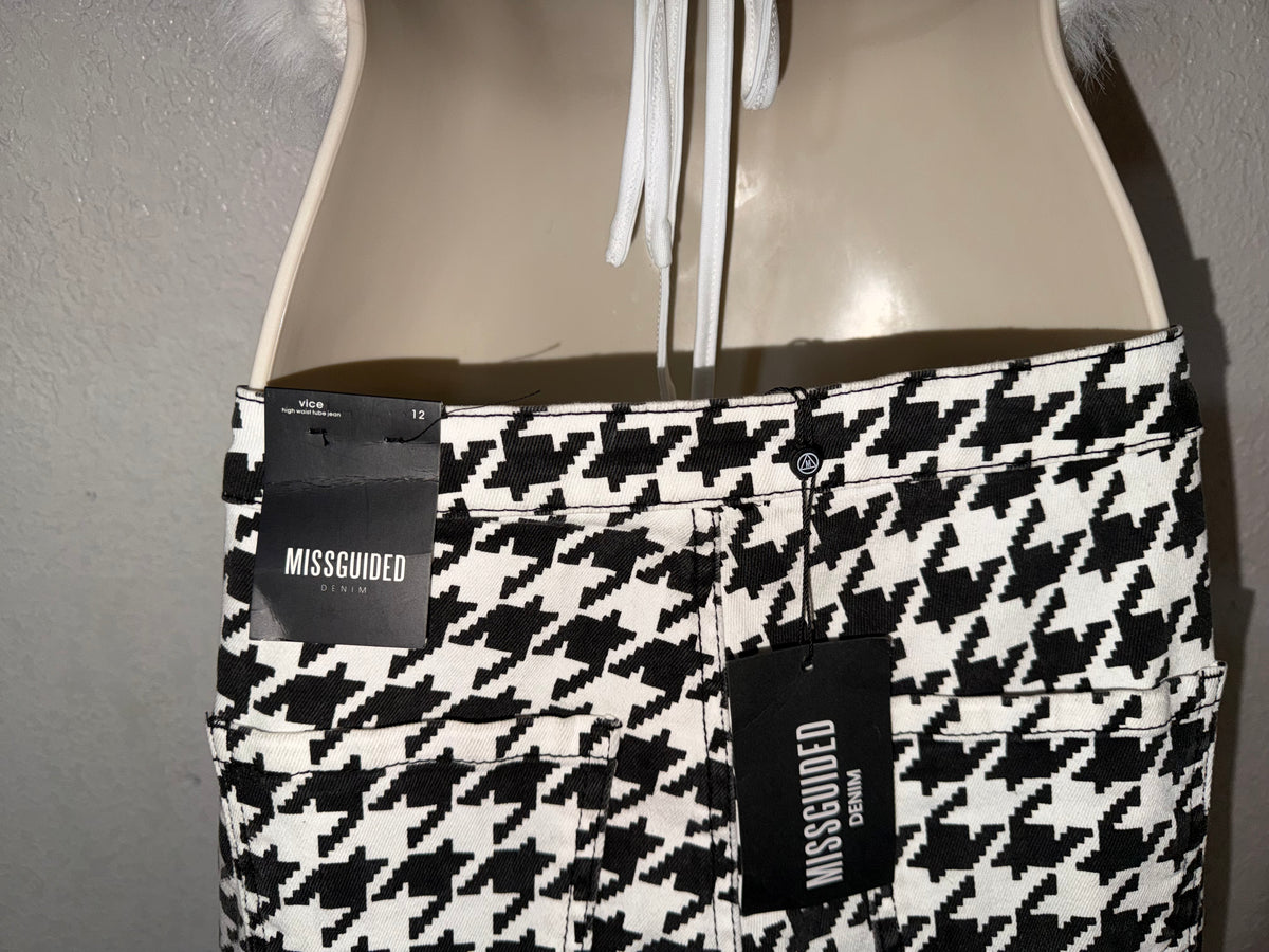 Heads Will Roll š¹ Houndstooth Pants NWT