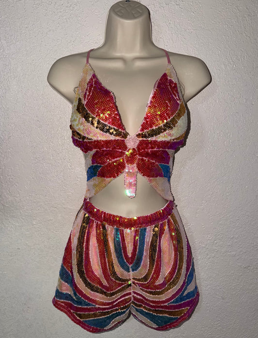 Kaleidoscope Wings 🦋🪽 Two Piece Set EUC