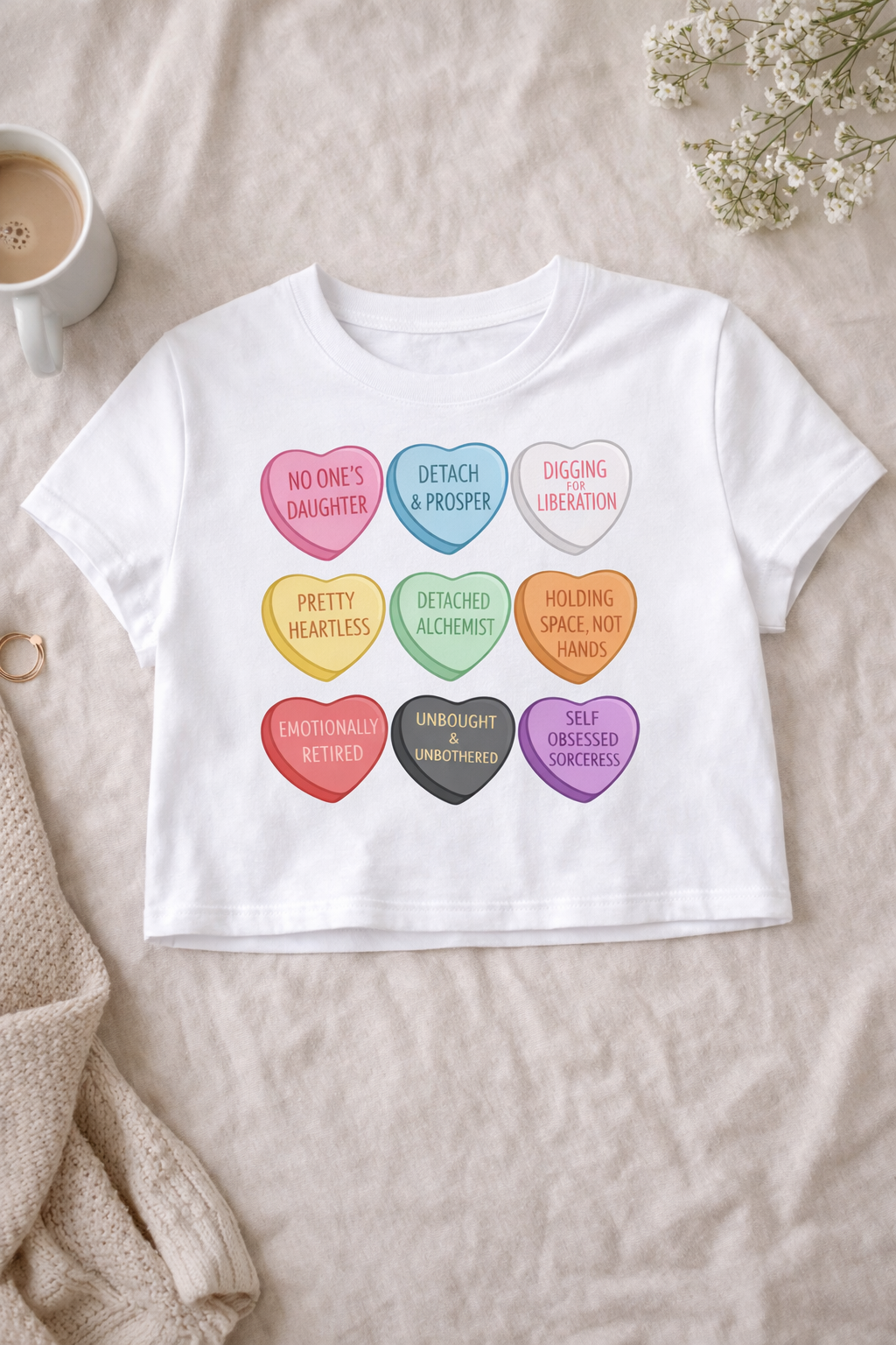 Conversation Hearts The Conversations That Matter Baby Tee