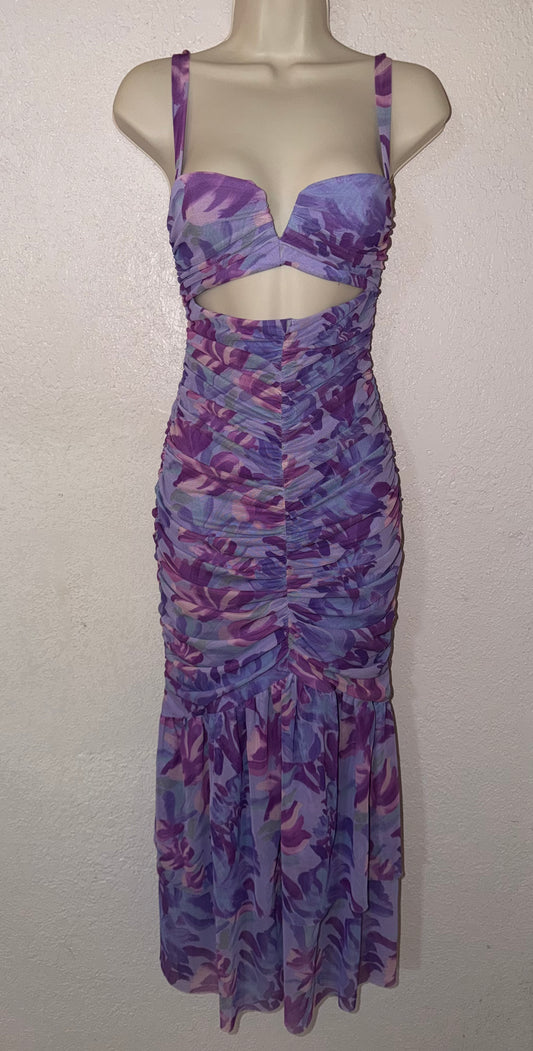 Monet In Violet 💟  Midi Dress EUC