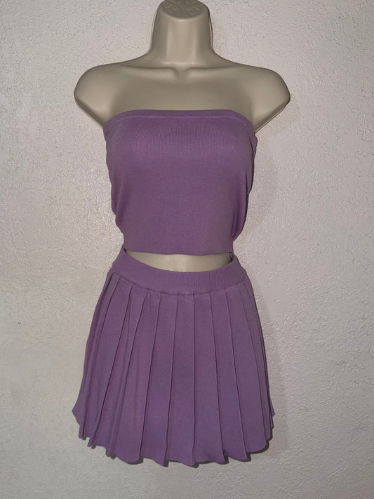 💜 Lilac Lessons Two Piece Set EUC