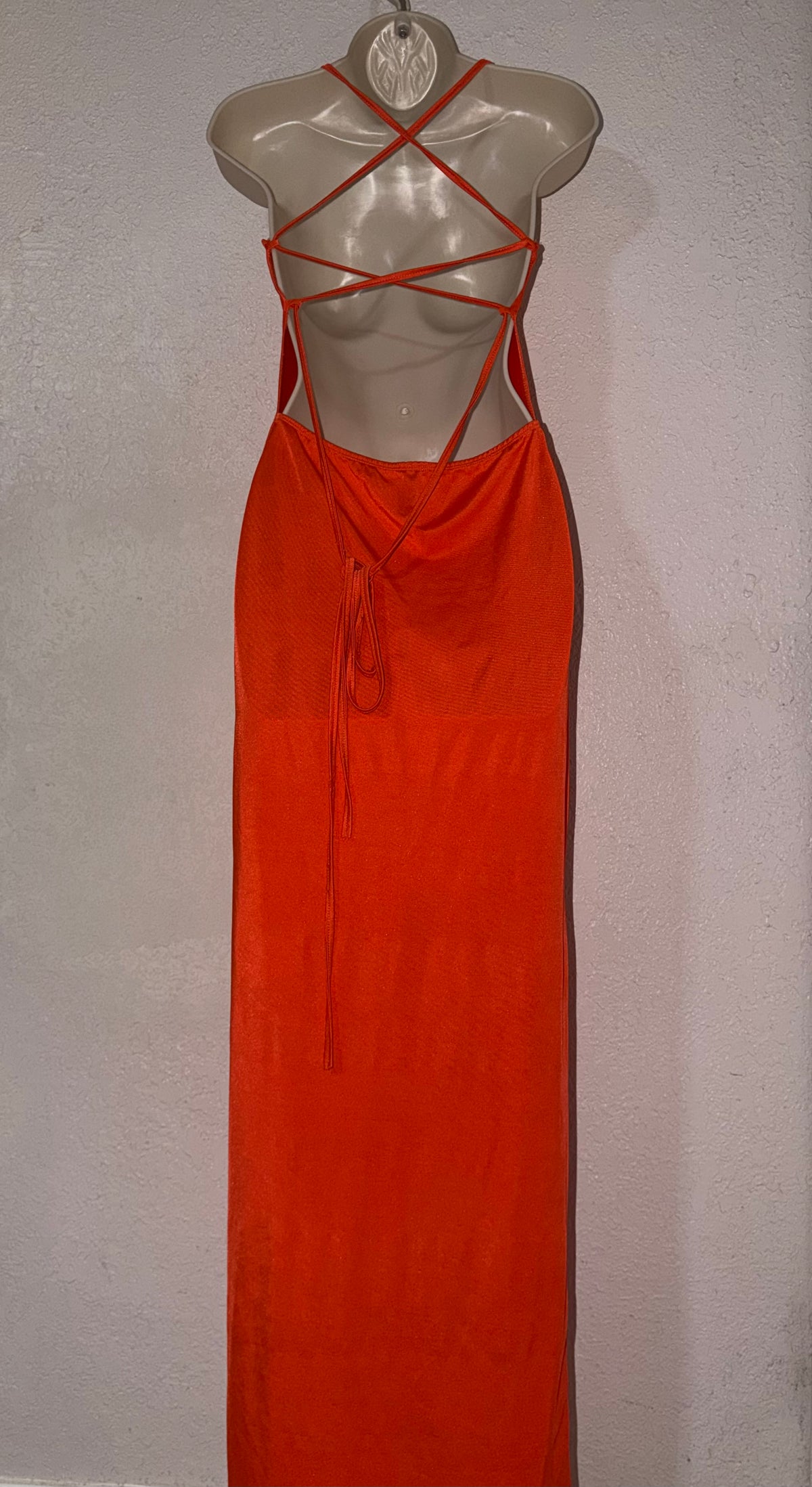 Electric Clementine ⚡️🍊 Maxi Dress EUC