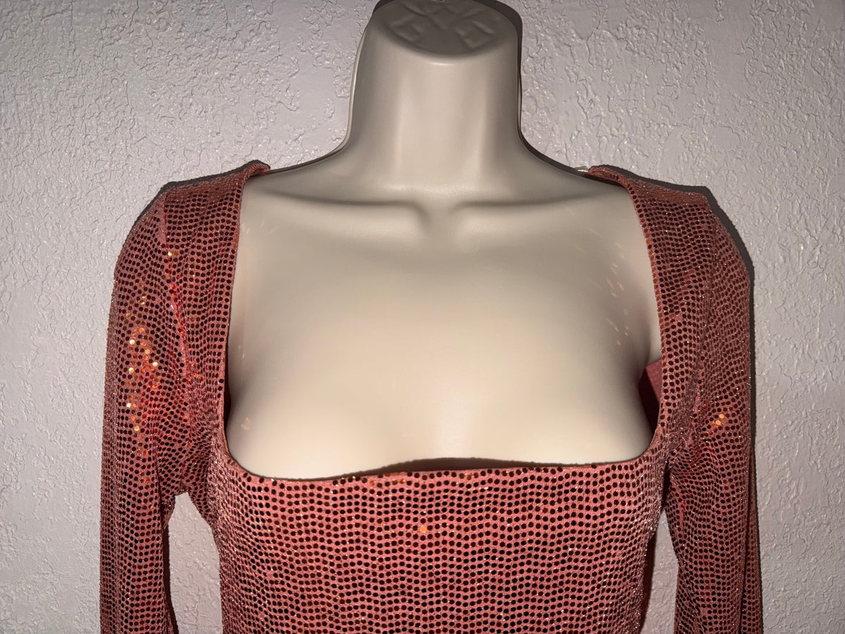 Rose Gold Kisses 💋 Top NWT