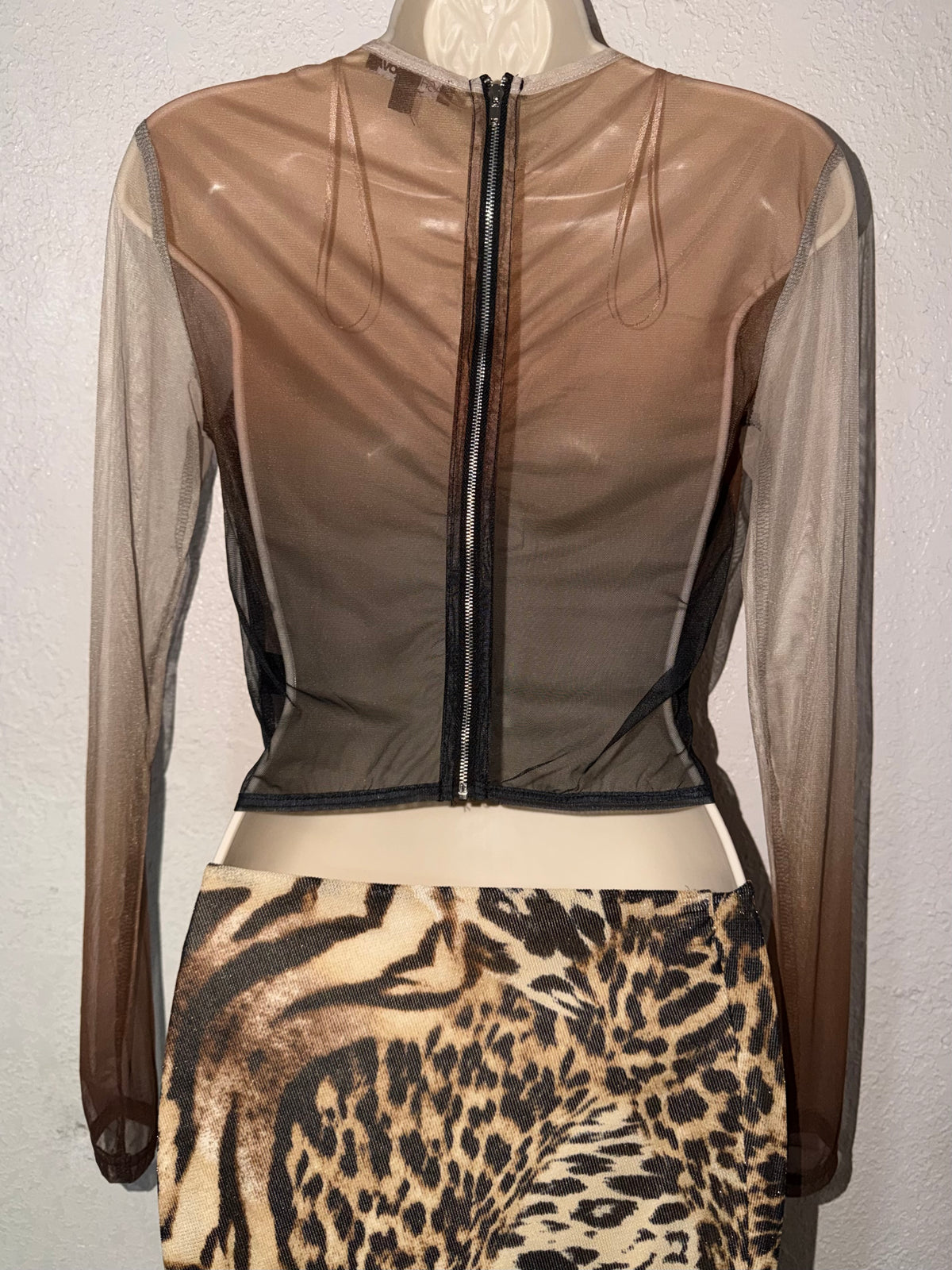Anatomy Desire 🤎 Mesh Top NWOT