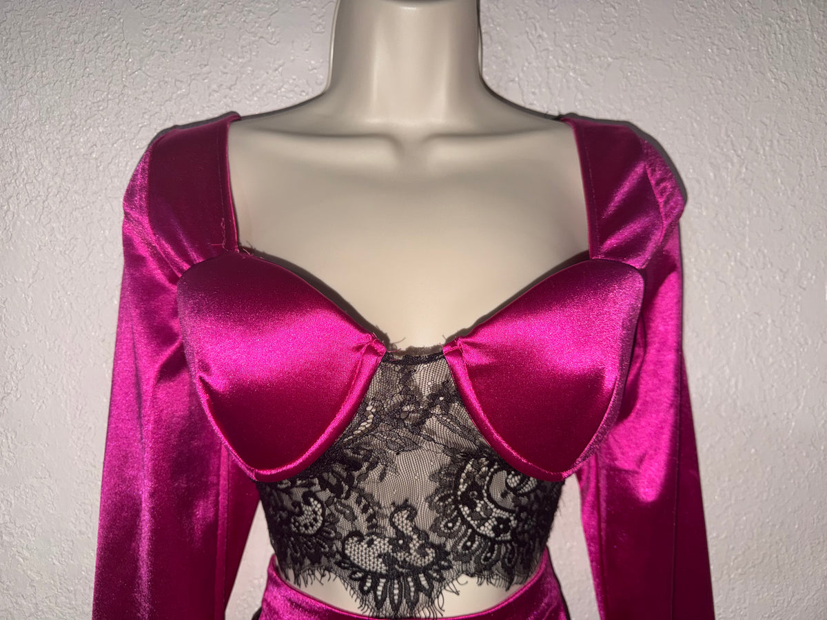 Satin Rouge 💅 Mini Dress EUC